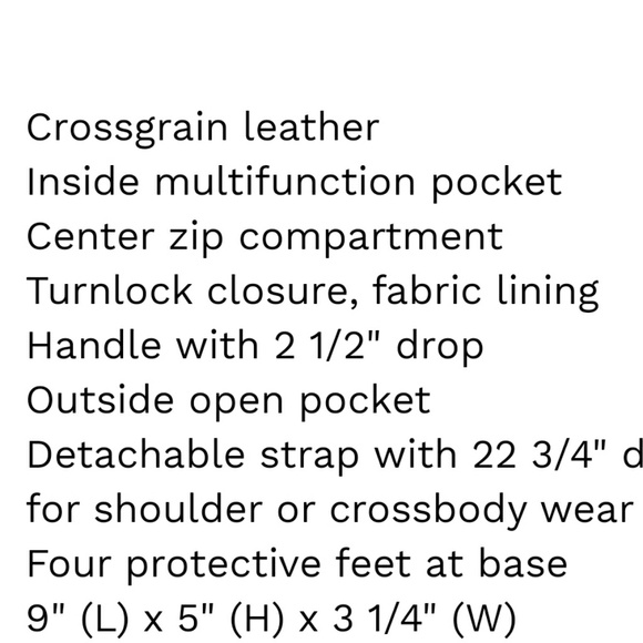 Coach Red/White striped leather bag - Picture 5 of 5